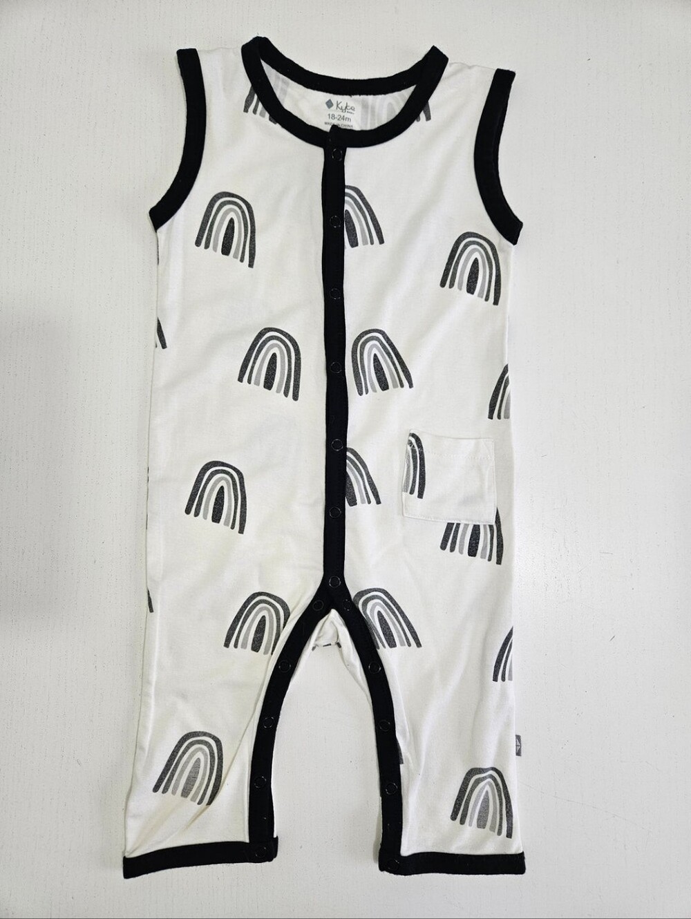 Kyte Baby • Midnight Rainbow Sleeveless Romper